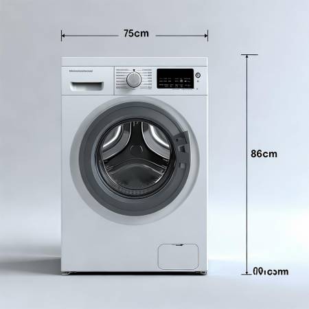 洗衣机滚筒高度约85-90cm