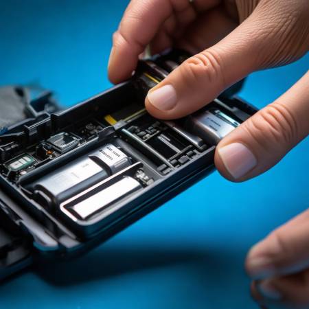 安装新电池,擦拭电池槽