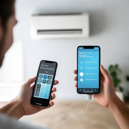 空调连接，型号识别