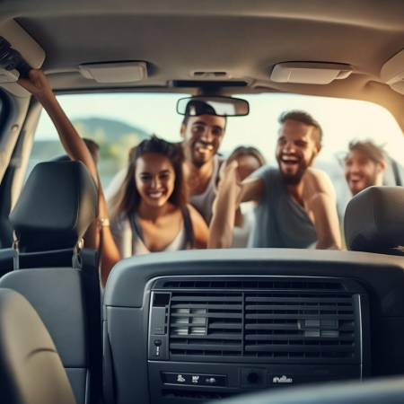 自驾游宝骏560后排空调