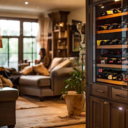 石碣红酒柜定制,个性家居领航者