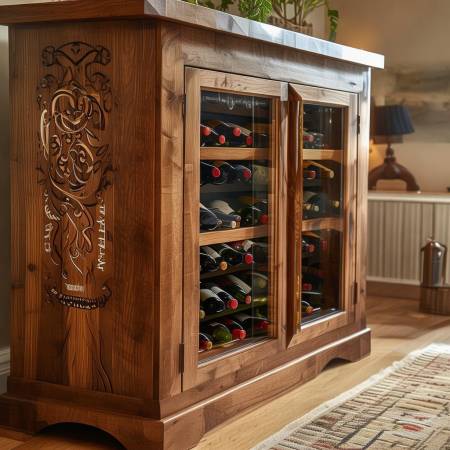 定制红酒柜,个性艺术品