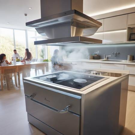 集成灶减少油烟，环保便捷