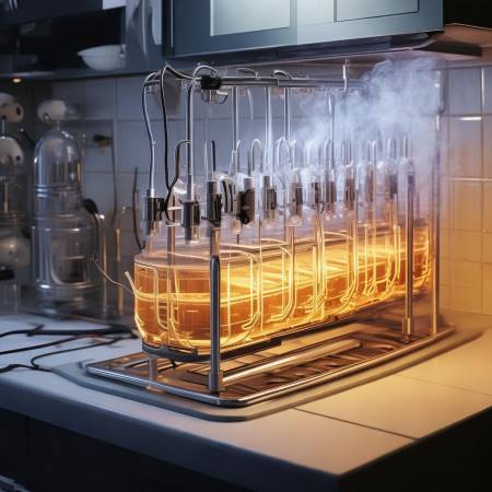 电容储存能量,高压助油烟排出。