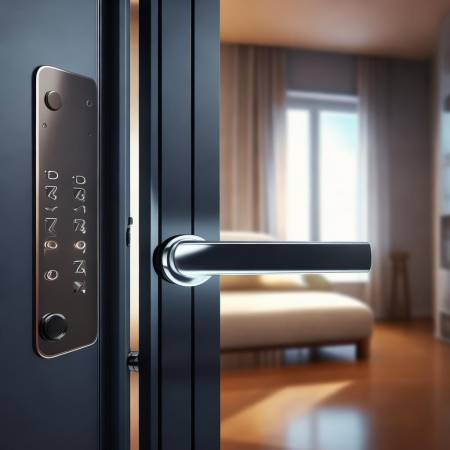 指纹锁普通密码防潜入