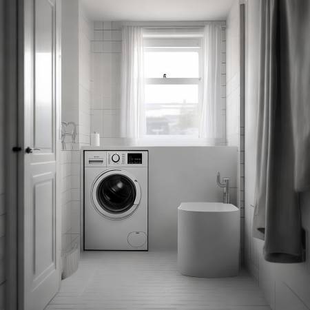 浴室洗衣机,空间妙用多