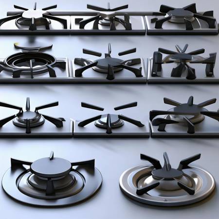 燃气灶品牌多样,特色燃烧器。