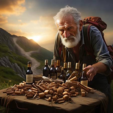 老郭跋山涉水收集烟酒