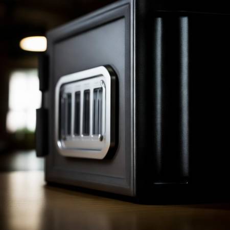 保险柜电池插口藏匿处