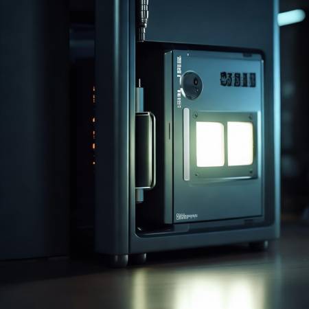 检查保险柜电池位置