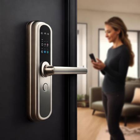 艾栖智能锁，模块化设计，操作便