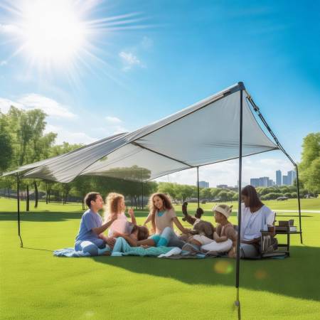 夏日防晒神器，清凉避雨棚