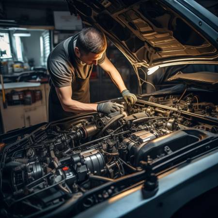 换滤芯注意安全,熄火停车。