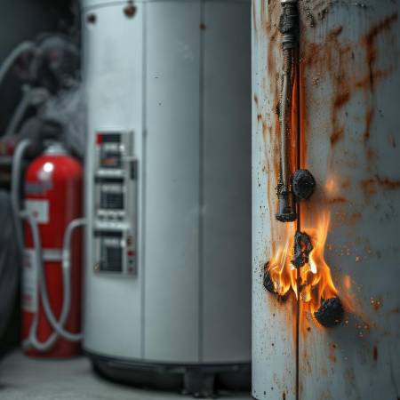 热水器短路易引发火灾