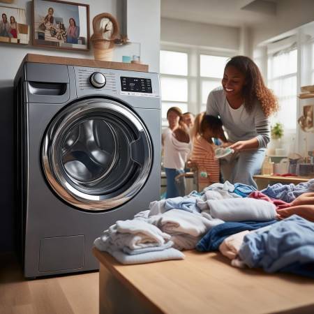 大容量洗衣机,省时又省力