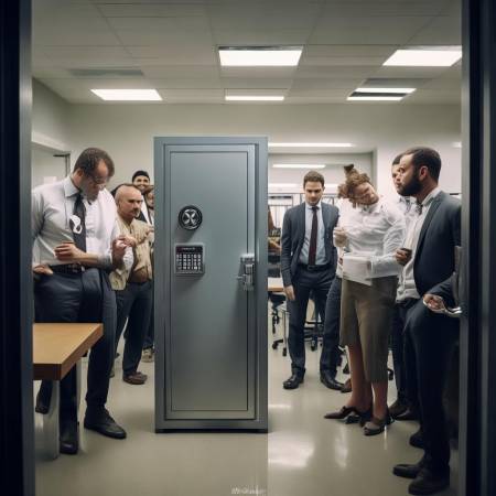 “保险柜外放,隐患大!”