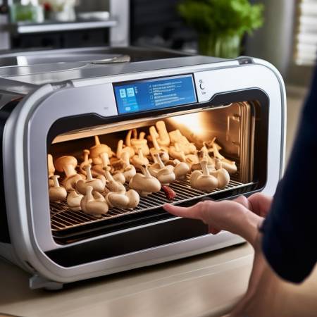 空气能烤香菇,营养口感佳