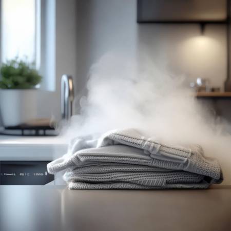 按羊毛洗，洗衣机自动调至羊毛衣