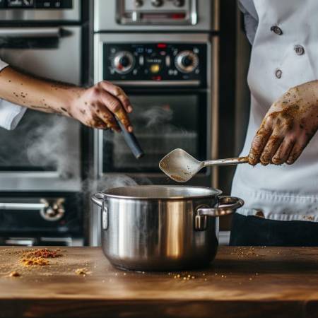 熟练操作,调整如烹饪