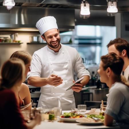 需沟通能力,点菜式服务
