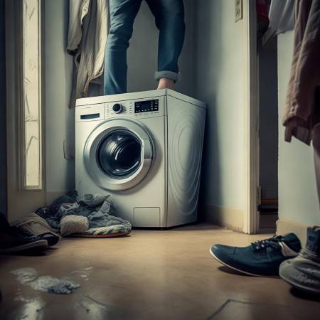 洗衣机不宜放厨房卫生间门口