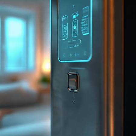 壁挂炉启动,屏幕亮显信息。