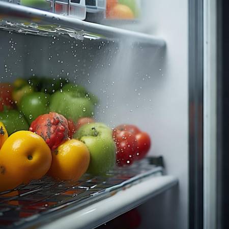 “冰箱湿度高致食物结冰”