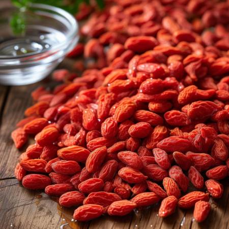 精选枸杞,洗净备用