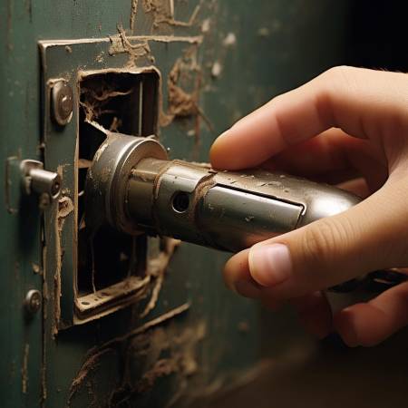 按键用力不当或钥匙磨损导致卡住