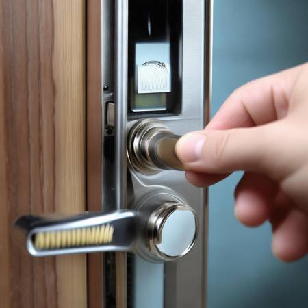 “防指纹锁卡住小贴士”