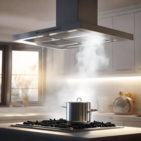 “电机抽油烟，厨房空气清新”