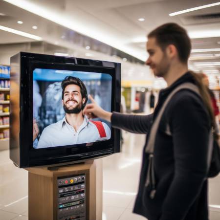 展示柜电视优雅关闭法