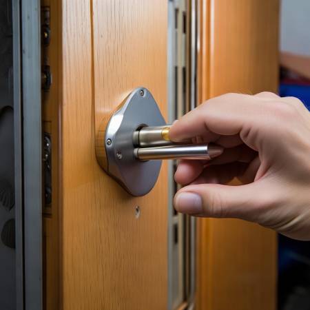 指纹锁把手调整原因