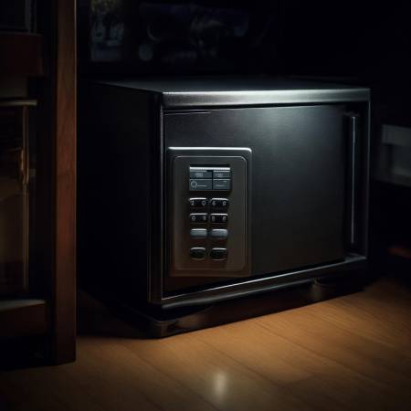 保险柜:密码保密,隐蔽存放