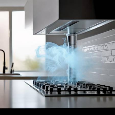 集成灶风道接口，厨房清新关键