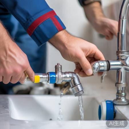 水管接龙头,缠生料带密封