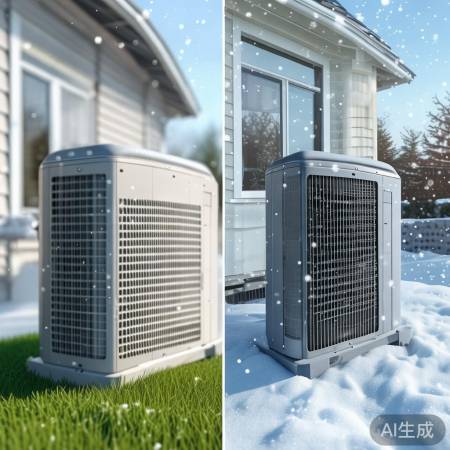 空调室外机,注意防风防雨