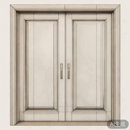 门结构:内外开防盗门