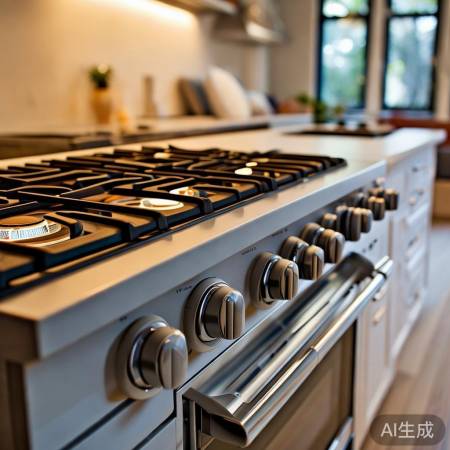 燃气灶简约大方,提升厨房美感
