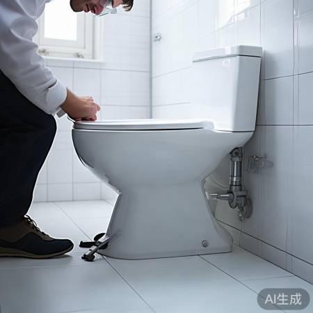 安装马桶,固定座圈,调整升降。