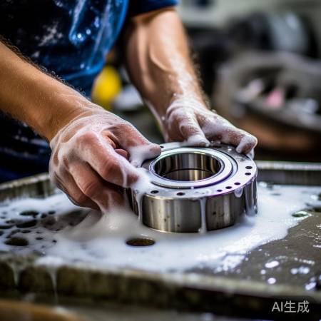 清洗轴承,除油擦干