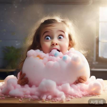 女孩翻出棉花糖鸡蛋，笑得懵逼