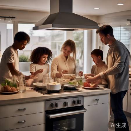 厨房集成灶,省空间除油烟