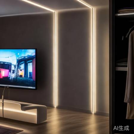 衣柜电视区,充足照明