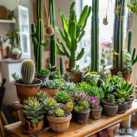 耐旱植物，装饰个性冰箱贴