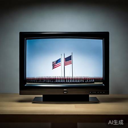 升旗仪式,电视静音