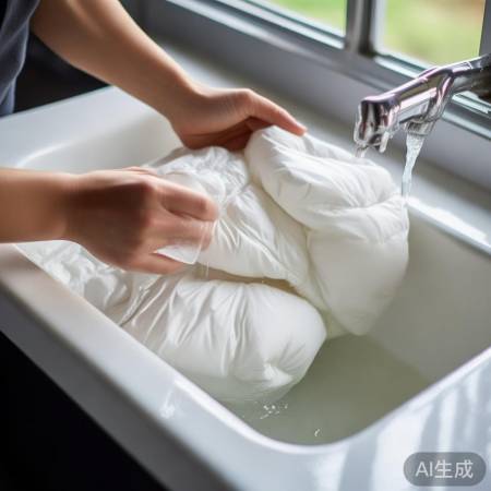 “羽绒服温水轻洗”