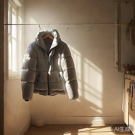 避光晾羽绒服
