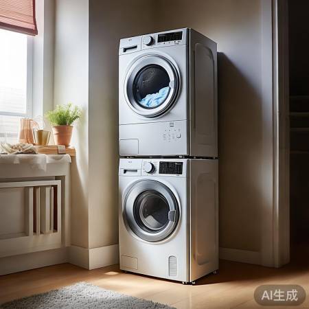 洗烘一体叠放,空间节省神器