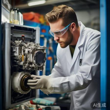 风扇正常,检查压缩机螺丝与密封